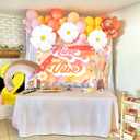 78 PCS Nine is Vibe Party Decoration Backdrop Nine is Vibe Birthday Decoration Nine is Vibe Balloons Daisy Groovy Hippie Boho Party Favors