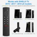 Voice Replacement Remote Control for NVIDIA Shield TV and NVIDIA Shield TV Pro Streaming Media Player 2015/2017/2019 All Models