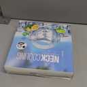 2PCS Neck Cooling Tube, with Insulated Bag, Wearable Ice Coolers Ring Keep Body Cool in Heat/Hot Weather,Reusable Neck Frozen Wraps for Summer in/Outdoor Sports (Blue+White)