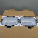 8 Pack 36oz Large Glass Meal Prep Containers with lids, Glass Food Storage Containers with Leak Proof Snap Lock Lids , Airtight Bento lunch Boxes, Kitchen Storage, Oven, Freezer and Dishwasher Safe (Black)