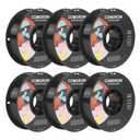 Comgrow PETG 3D Printer Filament 1.75mm, High Precision and Tough 3D Printer Filament 6 Rolls*1kg, Dimensional Accuracy +/- 0.02 mm, Fit Most 3D Printers Black