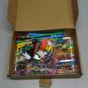 J6&H6 Italian Brainrot Party Bundle 60pcs Brainrot Party Favors , Included Gift Bags, Bendable Reusable Straws, Brain rot Element Stickers, and Brain Rot Series Pens, for Party Favor
