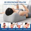 Latex Comfort Pillow for Adults | Supportive Cushion for Pregnancy, Relaxation & Couples | All-Purpose Sleeping & Lounging Pillow with Washable Cover-Yellow