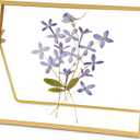 REDHUGO Glass Pressed Flower Frame Handmade, Glass Floating Picture Frames Tabletop Brass Photo Frame for DIY Dried Flowers Home Plant Specimen, Rectangle Horizontal 57 inches,Gold (FRAME ONLY)
