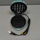 CROWNFUL Mini Waffle Maker, 4" Chaffle Maker with Compact Design, Easy to Clean, Non-Stick Surface, Recipe Guide Included, Perfect for Breakfast, Dessert, Sandwich, or Other Snacks