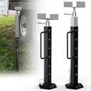 RV Slide Out Support Jacks Adjustable from 19'' to 47'', Universal Heavy-Duty Camper Stabilizer Jacks for RV Travel 5th Wheel, Up to 5000 LBS Capacity (2 Pcs) (Silver)