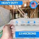 Reli. 40 to 45 Gallon Trash Bags Heavy Duty | 125 Trash Bags with Ties | Super Sizeable, Clear, Serious Garbage Cleanup