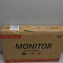 CRUA 24 Curved Gaming Monitor, 180Hz/144Hz FHD 1080P, Support 120% sRGB, AMD FreeSync, Low Motion Blur, Wall Mount Installs Compatible, for Office and Games(HDMI 1.4 & DP 1.2)  Black