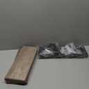 HOOBRO Floating Shelves, 15 Inch Wall Shelf Set of 2, Wall Mounted Storage Shelves 2-Tier, Hanging Bathroom Shelves, for Living Room, Bedroom, Bathroom, Kitchen, Rustic Brown and Black BF32BJ01