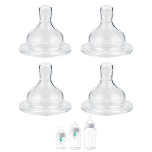 Silicone Nipple for Philips Avent Anti-Colic Baby Bottles, Flow 3, 3m+, Fast Flow, 4 Count