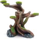 Reptile Decor Aquarium Decorations Artificial Moss Resin Fish Tank Rocks Simulation Hollow Tree Leopard Gecko Trunk Accessories Aquarium View (Small)