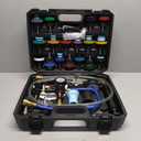 KOOPOOL 30PCS Radiator Pressure Tester Kit, Coolant Pressure Tester and Vacuum Refill Kit for Automotive Cooling System Water Tank Leakage Detection