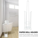 Stainless Steel Toilet Paper Roll Holder Creative Tissue Paper Stand for Bathroom and Stylish Design for Home Use