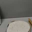 Angel Shield Marble Toilet Seat Durable Molded Wood with Quiet Close, Easy Clean, Quick-Release Hinges (Round, Beige Marble) (Round-16.5)