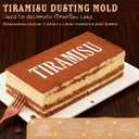 Cake Decorating Stencil Wedding Birthday Tiramisu Letter Template Molding Baking Lover Tool for Sugar Powder Top Stencil