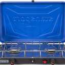 Stansport 2-Burner Propane Stove with Drip Pan & Piezo Igniter