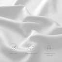 Cooling Side Sleeper Pillow Cases - Curved Rayon Derived from Bamboo Pillowcase Cover- Breathable Cool Silky Soft Pillowcase for Hot Sleepers Hair and Skin, Queen Size 1 Piece, 20 * 30 Inches White