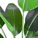 HAIHONG Artificial Bird of Paradise Plant, Fake Tree with Realistic Leaves and Durable pots, Adjustment-Free Branches Artificial Tree for Indoor Outdoor Home Decor (5FT 2Packs)
