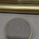 Shower Curtain Rod Spring Tension:Gold Shower Rods for Bathroom 34 to 43 Inch,1 Inch Modern Heavy Duty Adjustable Tension Shower Curtain Rod No Drilling No-Slip Easy Install,Matte Gold