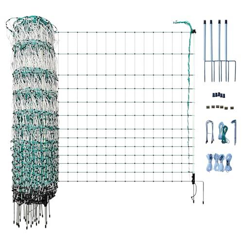RentACoop Poultry Netting Electric Fence - Electric Poultry Enclosure for Chickens, Ducks, Turkeys - Suitable for 4 Week Old Chickens/Older and Adult Poultry - Energizer Not Included - 168' L x 48" H