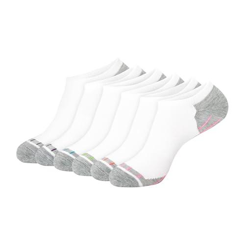 Hanes womens 3-pair Comfort Fit No Show athletic socks, White, 8 12 US