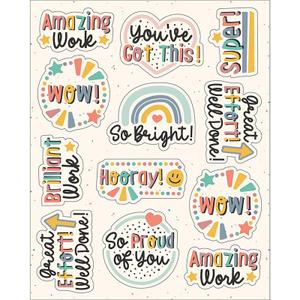 7 x We Belong Motivators Shape Stickers, Pack of 72