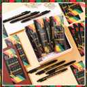 25 Set Black History Month Pens Bulk with Bookmarks for Women Men African American Gifts Inspiration Freedom Party Favors Office Supplies Festival Celebration