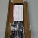 Curtain Rods for Windows 48 to 84-92 inch, 5/8" Matte Black Curtain Rod, Stainless Steel Small Curtain Rods for Bedroom, Living Room,Kitchen,Farmhouse, Outdoor Curtain rod Black