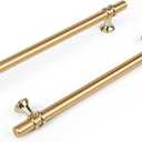 Haliwu 10 Pack Gold Cabinet Handles, Brushed Brass Cabinet Pulls Kitchen Handles Barrel Drawer Dresser Knobs Champagne Gold Pull Kitchen Hardware, 7-1/2 inch(192mm) Hole to Hole Center