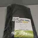 Black Plastic Party Tablecloth, Round, 84in (Pack of 20)