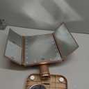 HUONUL Makeup Mirror, Vanity Mirror with Lights, 2X/3X/10X Magnification, Touch Control, Trifold, Dual Power Supply, Valentines Day Gifts for Her,Gifts for Women, Wife, Mom, Girls,Dorm Room Essentials (Rose Gold)