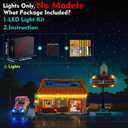 LocoLee Light kit Compatible with Lego 10352 The Simpsons: Krusty Burger - No Model Only Light, LED Lighting Accessories Compatible with Lego 10352 Krusty's Burger Joint (RC Version)