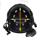 Airsoft Helmet,Fast PJ Type Helmet with Airsoft Goggles Front NVG Mount and Side Rail for Airsoft/Paintball Outdoor Activities, Medium