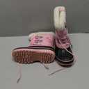 DREAM PAIRS Boys & Girls Faux Fur-Lined Winter Snow Boots for Little/Big Kids (Grey/Pink)