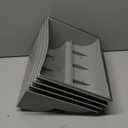 CiWiVOKi 2-Step Modular Dog Ramp - Portable Non-Slip Stairs for Small Dogs with High Support, 9.5" D Lightweight Plastic Pet Steps Fits Staircase Indoor, Ideal for Elderly Injured Pets (4-Pack, Grey)