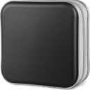 Siveit CD Case, 40 Capacity CD/DVD Case Holders Wallet Hard Plastic DVD Disc Cases Storage Binder for Car Home Office Travel (Black)
