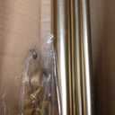 Double Blackout Curtain Rods 72 to 144 Inches (6-12 Feet),1-Inches Front and 5/8 Inches Back Adjustable End Cap Double Window Drapery Rod for Drapes and Curtains,Warm Gold
