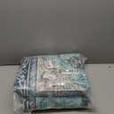 Area Rugs 6'x9' Washable Non-Slip, Floral Vintage Distress Print Pattern Medallion Carpet for Living Room Bedroom Dining Room, Teal Green Lake Blue Turquoise