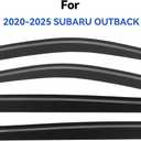Window Visors Rain Guards Shield for 2020 2021 2022 2023 2024 2025 Subaru Outback, Out-Channel Window Vent Wind Deflectors Visors Shades for 20-25 Outback