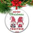 Mr and Mrs First Christmas Together Ornament 2025, A Timeless Keepsake and Wedding Gift for Newlyweds (T16)