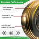 13" Flat-Free Wheelbarrow Tire - 4.00-6 Solid Rubber Replacement Tire for Garden Carts, Gorilla Carts & Hand Trucks, with 5/8" or 3/4" Bearings, Heavy Duty Utility Tire (1 Pack), 1 PCS