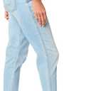 Women's Maternity Boyfriend (Blue, XS)