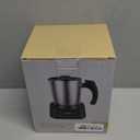 5-in-1 Milk Frother and Steamer, 17oz Detachable Frother with Adjustable Temperature, Stainless Steel Milk Steamer, Hot & Cold Foam Maker for Coffee, Latte, Hot Chocolate, Dishwasher Safe