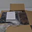 Furnulem 5 Drawer Rustic Brown Dressers for Bedroom 2 Tier Shelf Storage Small Fabric Dresser for Closet Sturdy Metal Frame Modern Style Storage Cabinets Organization Units for Hallway Rooms