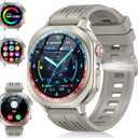 Smart Watch (Answer/Make Call), 1.43" AMOLED-3D Military Smartwatch for Men Women, Flashlight/130+ Sports/60 Days, Heart Rate/Sleep Monitor, IP68 Waterproof Fitness Activity Tracker for Android iOS