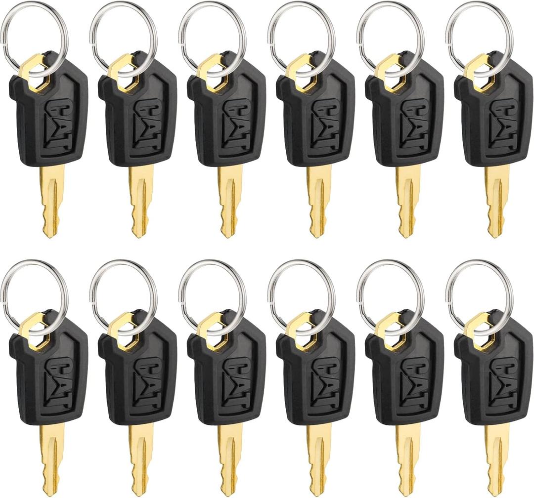 Cat Keys for Caterpillar Heavy Equipment Part #5P8500, 12-Pack