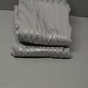 100% Blackout Curtains Grey and Silver Foil Pattern Curtains 96 Inches Long for Living Room Metallic Silver Wave Print Drapes for Bedroom Thermal Insulated Grommet Window Curtains 2 Panel Set