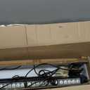 34inch 166 LED Emergency Rooftop Strobe Lights Bar Flashing Safety Traffic Advisor Warning Hazard Snow Plow Light W/Magnet Base for Work Trucks Vehicles Construction Tow Pickup Blue White