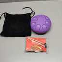 Rain Drum for Outside Garden - Steel Tongue Drum 6 Inches 8 Notes (Purple)