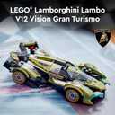 LEGO Speed Champions Lamborghini Lambo V12 Vision GT Super Car, Formula 1 Vehicle Toy, Driving Playset, Buildable Model Set for Kids, Lamborghini Car, Gift for Kids and Gaming Fans, F1 Toy, 76923